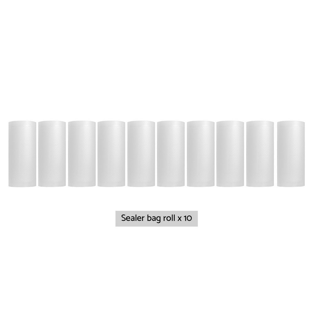 Devanti Vacuum Sealer Bag Rolls, 15cm x 6m, 10 Pack