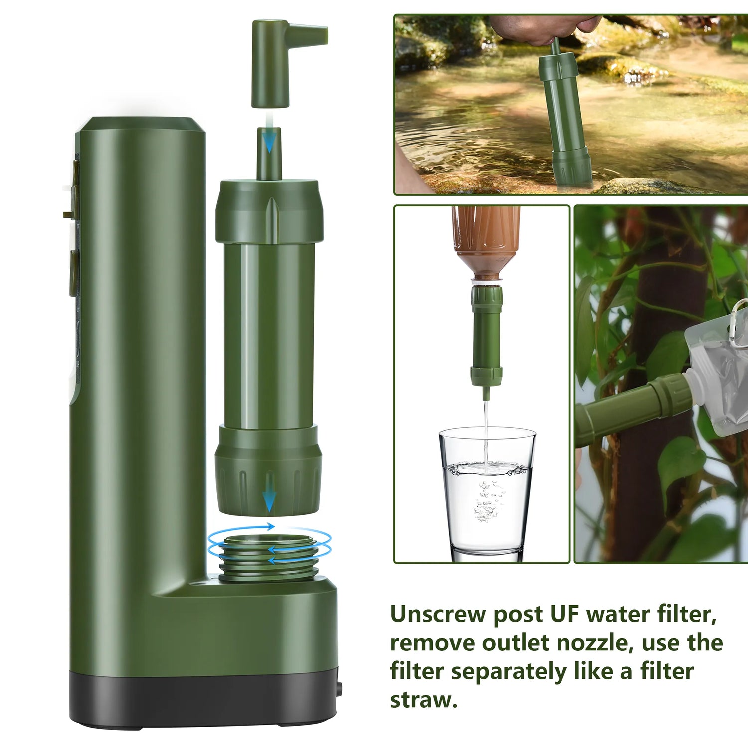 Portable Electric Water Purification Straw - PrepPro Australia