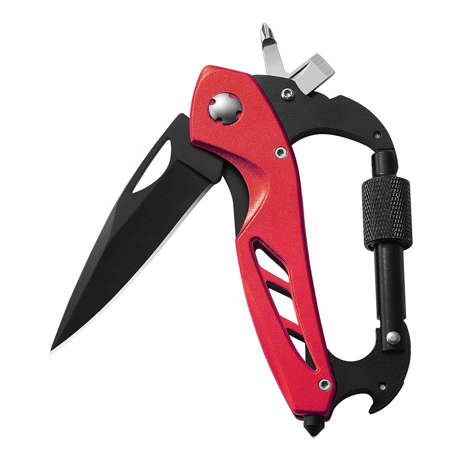 6-in‑1 Locking Carabiner Knife | PrepPro