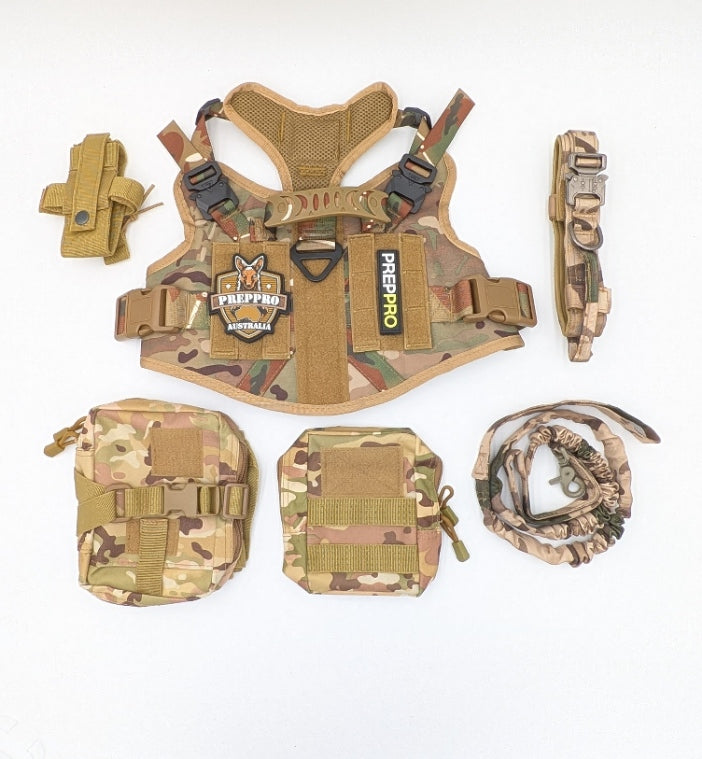 The PrepPro Tactical Dog Harness Set - PrepPro Australia