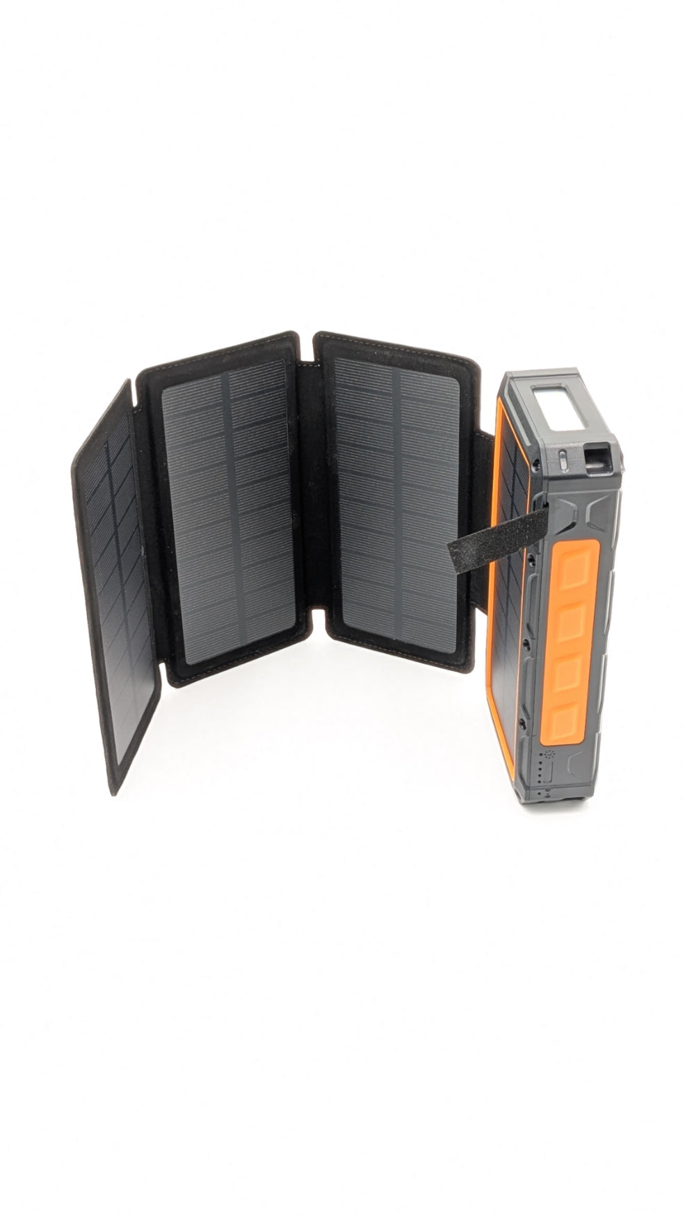 Fold Out Solar Battery Bank - Hand-crank, Cables & Wireless Charging - PrepPro Australia