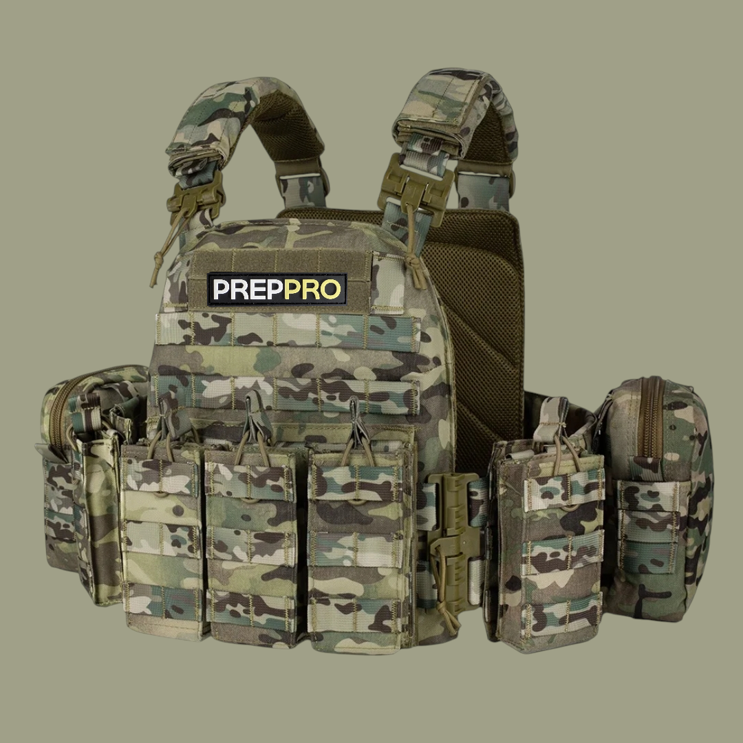 PrepPro Hunter Tactical Plate Carrier Vest – Modular Quick-Release Design