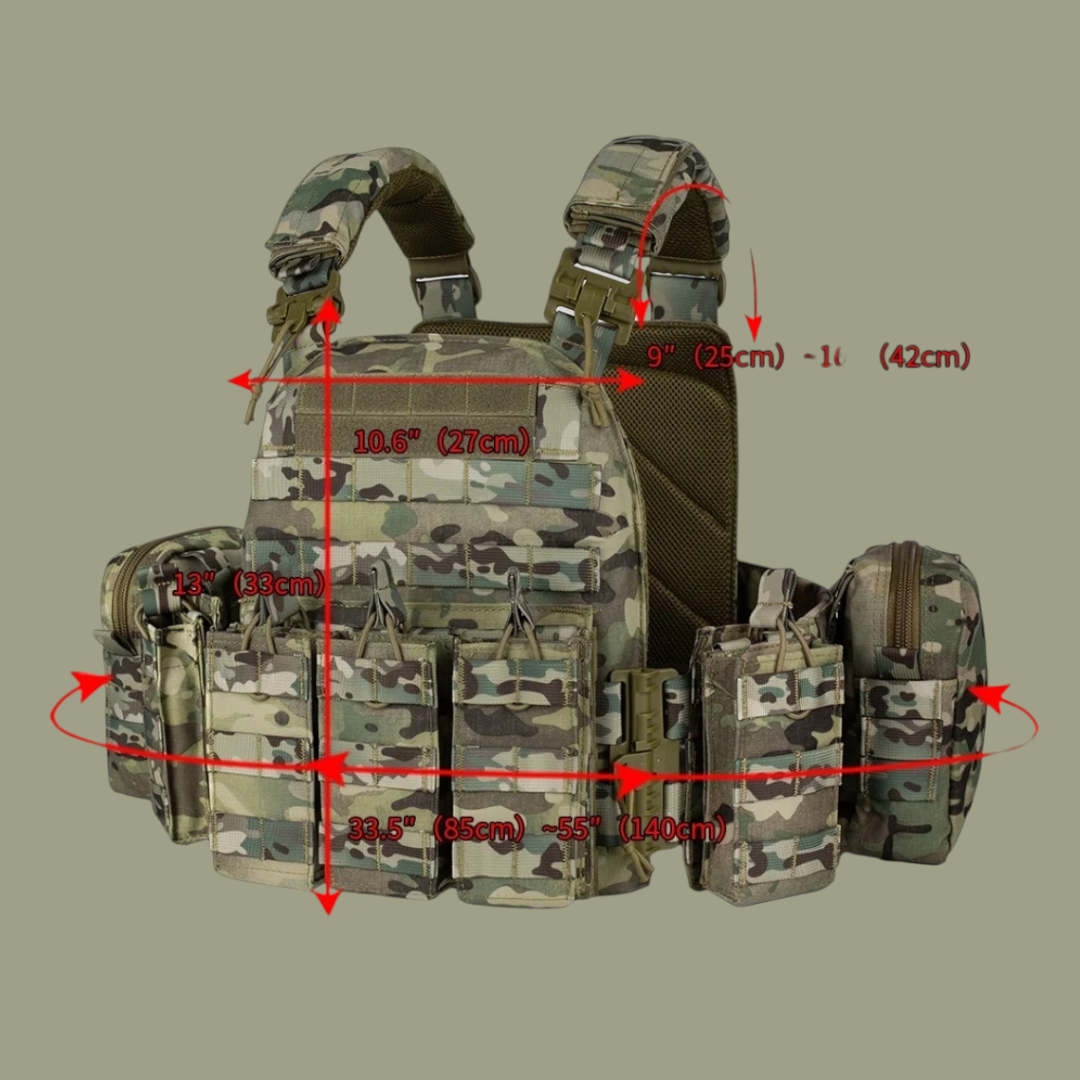 PrepPro Hunter Tactical Plate Carrier Vest – Modular Quick-Release Design