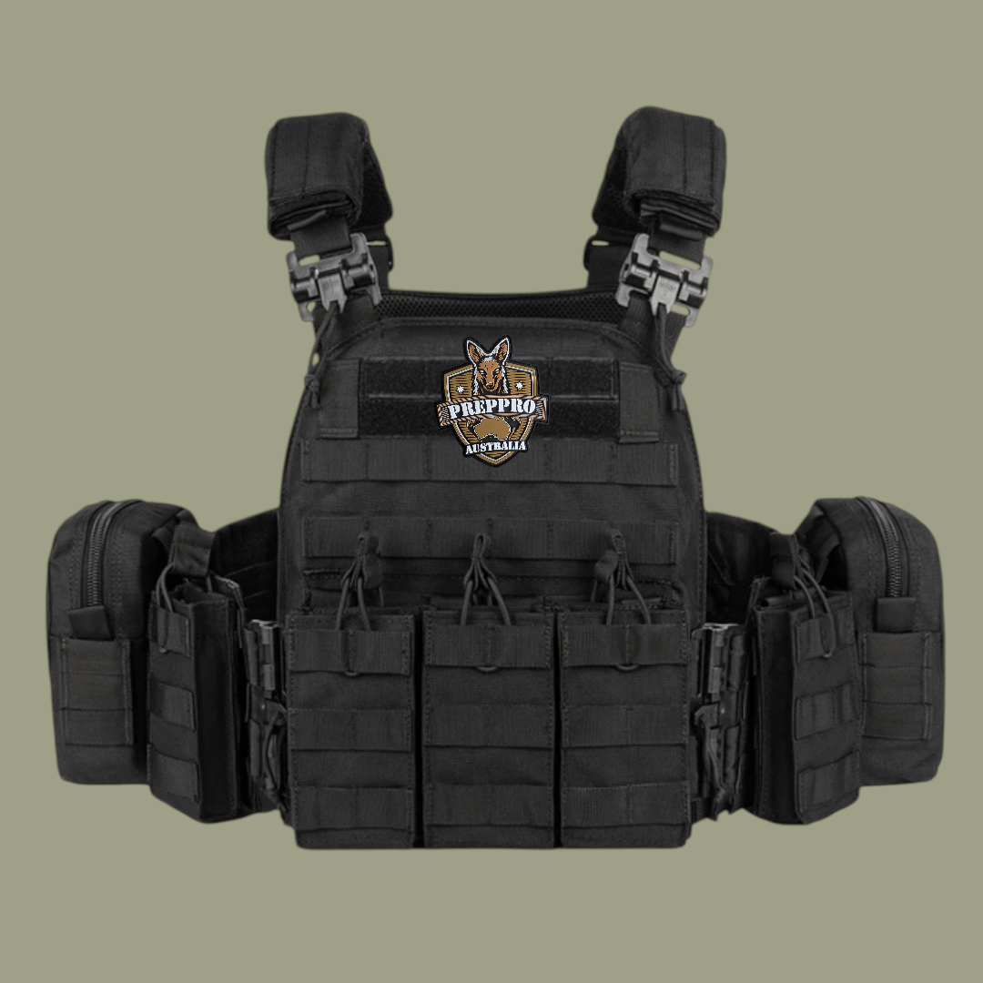 PrepPro Hunter Tactical Plate Carrier Vest – Modular Quick-Release Design