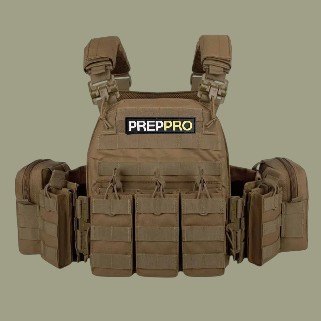 PrepPro Hunter Tactical Plate Carrier Vest – Modular Quick-Release Design