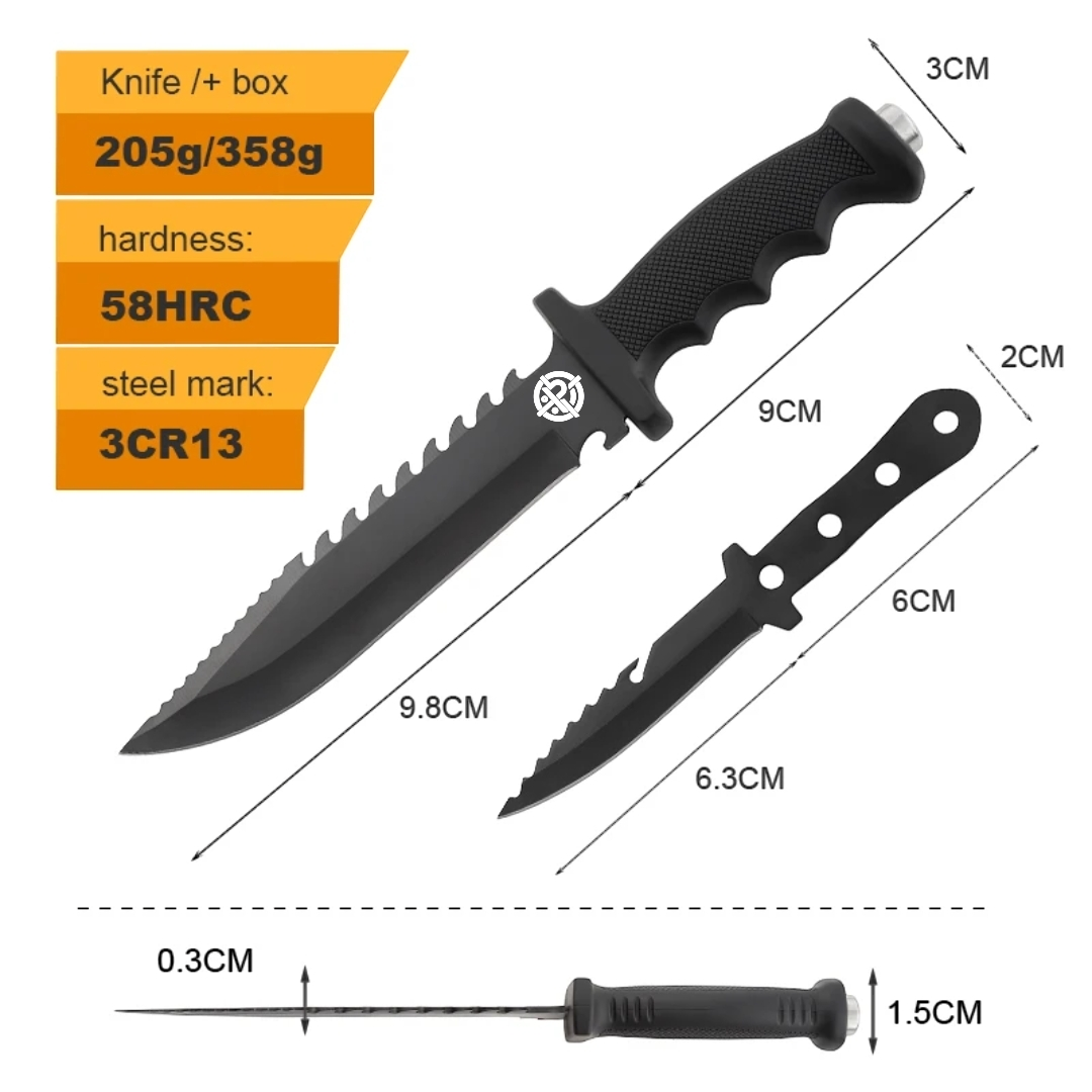 PrepPro Tactical Dual-Blade Survival Knife Set – Built for Any Mission - PrepPro Australia
