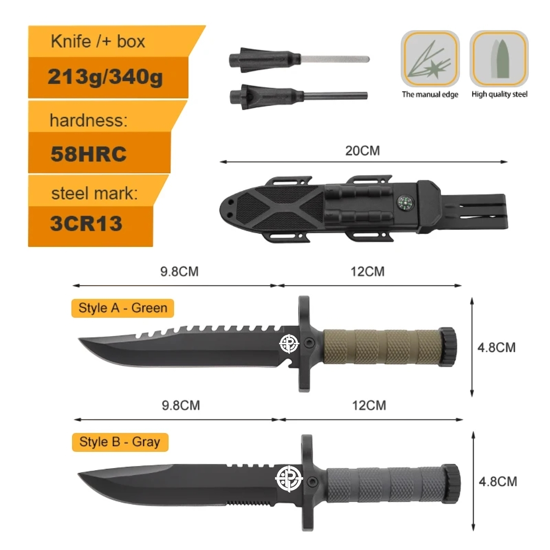 PrepPro Guardian - The Ultimate Outdoor Companion - Fixed Blade Knife