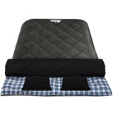 Weisshorn Double Sleeping Bag with 2 Pillows, -10°C, Grey