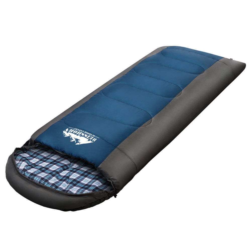 Weisshorn Single Sleeping Bag, -20°C, Blue