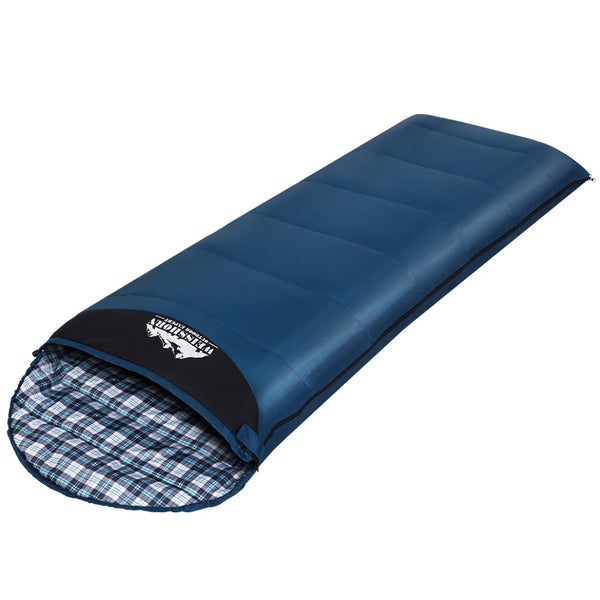 Weisshorn Single Sleeping Bag, 0°C, Blue