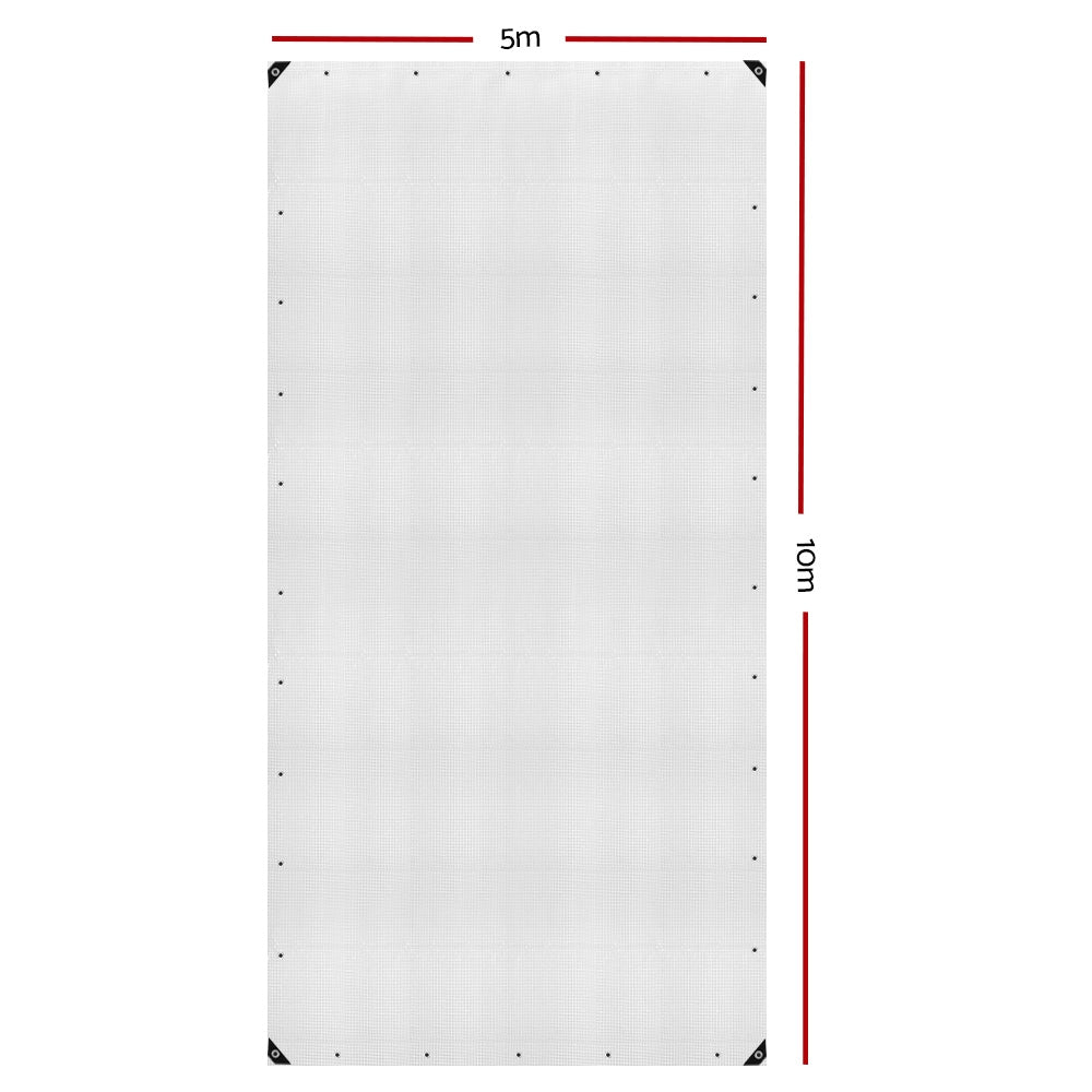 Instahut Heavy Duty Clear Poly Tarp 5m x 10m