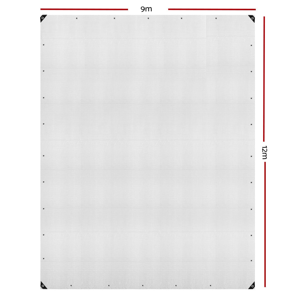 Instahut Heavy Duty Clear Poly Tarp 9m x 12m