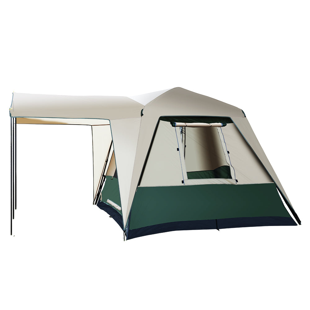 Weisshorn 4 Person Instant Dome Camping Tent, Green