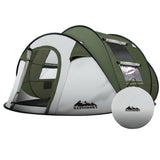 Weisshorn 4-5 Person Pop-Up Camping Tent, Green