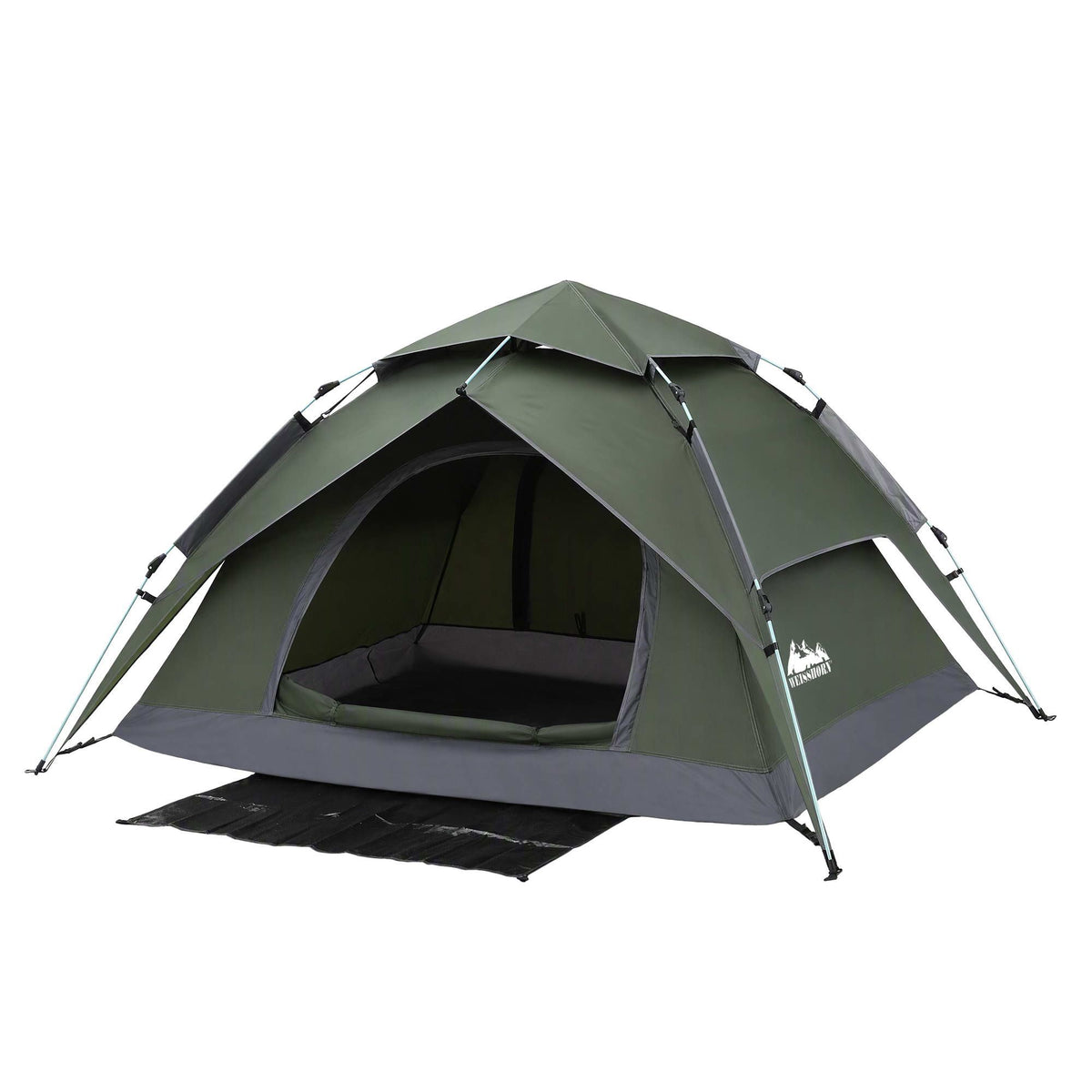 Weisshorn 2 Person Pop-Up Camping Tent with Rainfly, PU3000mm