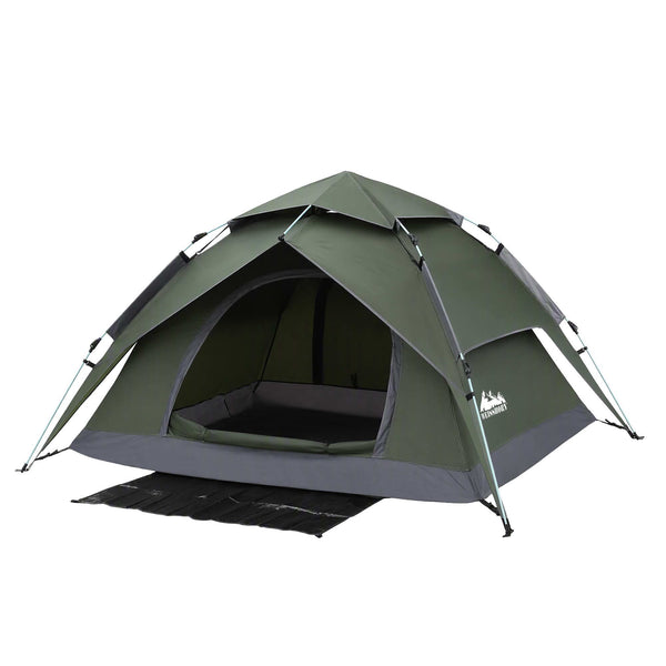 Weisshorn 2 Person Pop-Up Camping Tent with Rainfly, PU3000mm