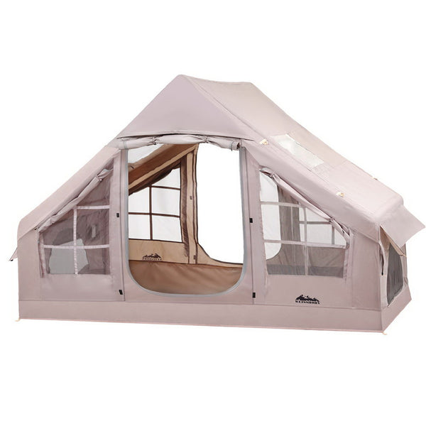 Weisshorn Inflatable Beach Tent, 4-6 Person, 300cm, Brown