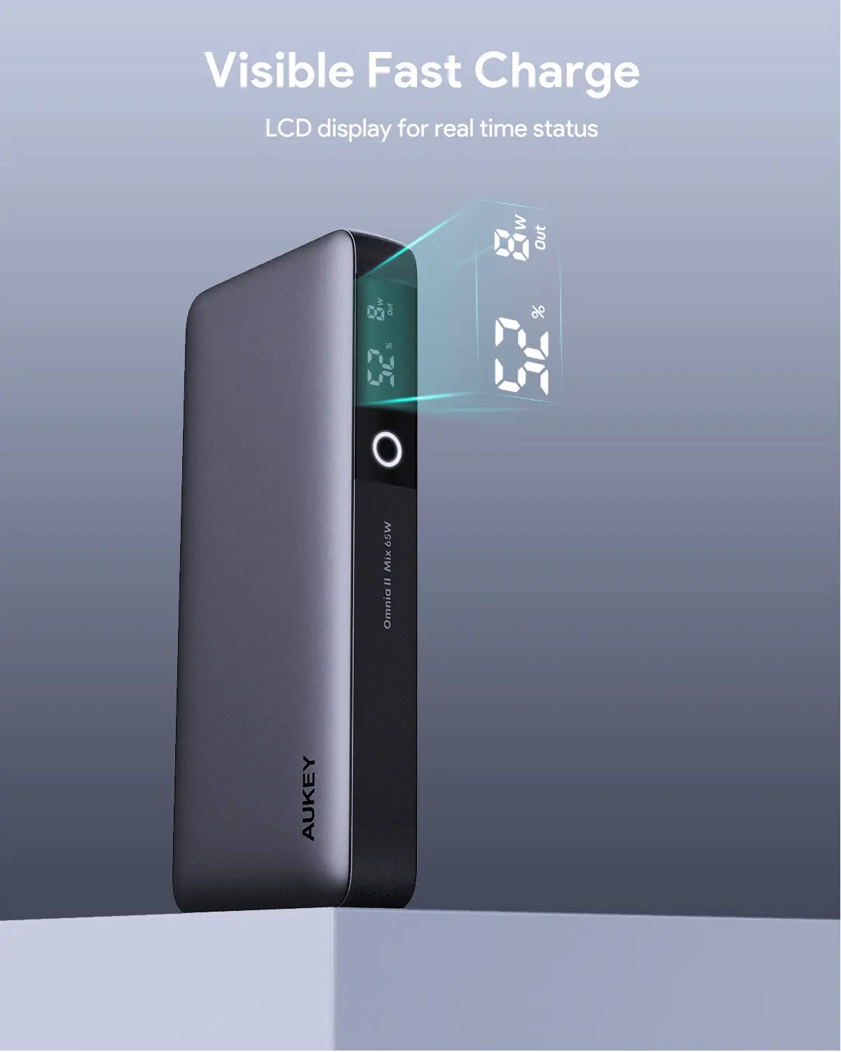 AUKEY Sprint X 20000mAh 65W USB-C Laptop Power Bank, PB-Y43