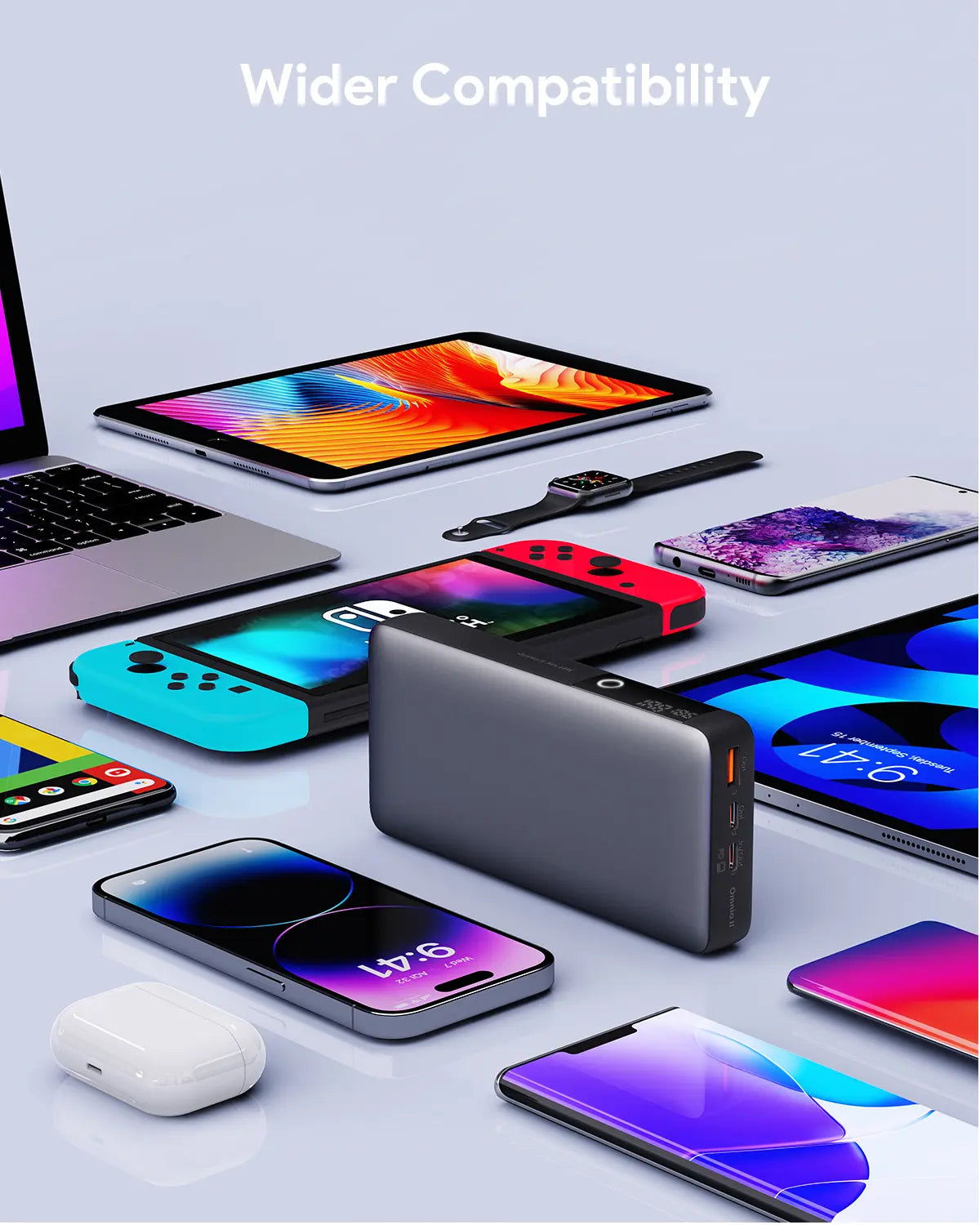 AUKEY Sprint X 20000mAh 65W USB-C Laptop Power Bank, PB-Y43