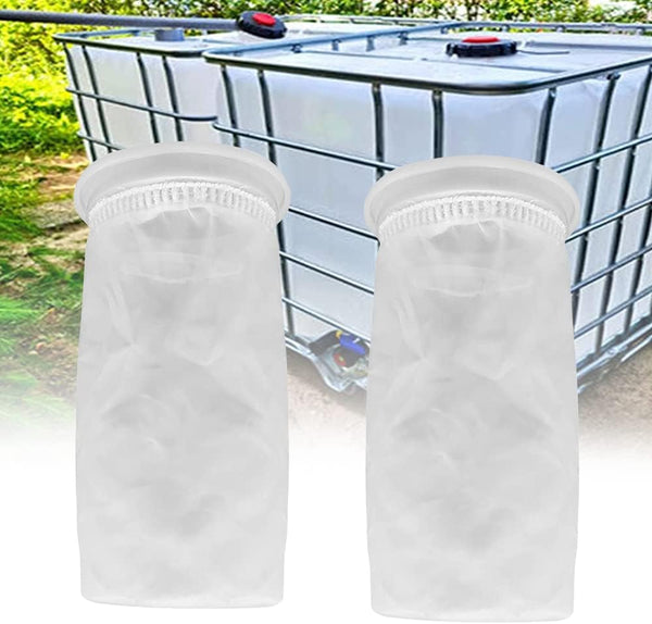 Washable Nylon IBC Lid Filter Bags, 105mm, 200 µm (2 Pack)