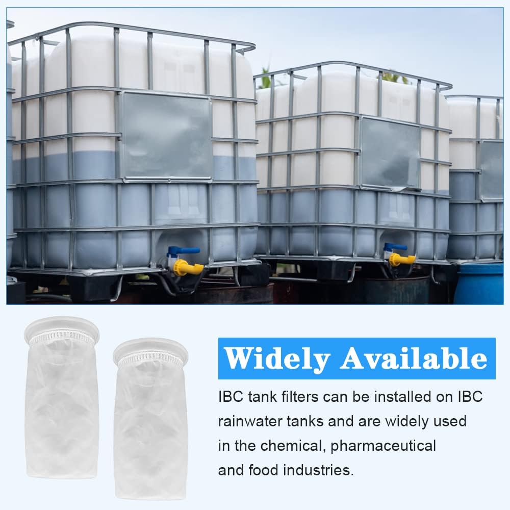 Washable Nylon IBC Lid Filter Bags, 105mm, 200 µm (2 Pack)