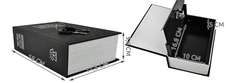 Hidden safe | Book safe with lock black