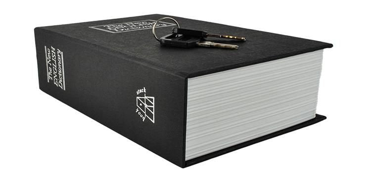 Hidden safe | Book safe with lock black