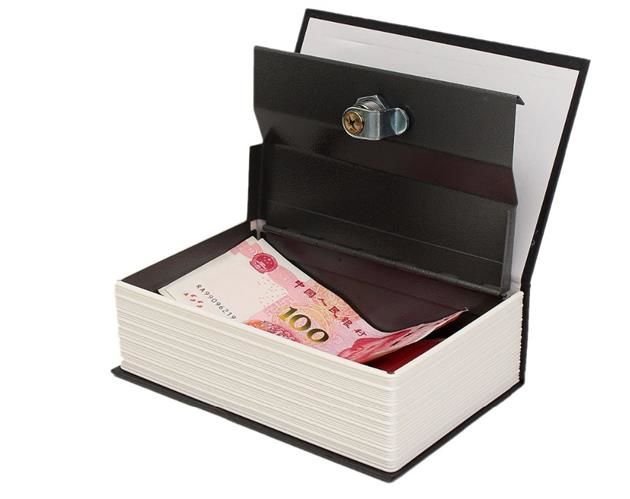 Hidden safe | Book safe with lock black