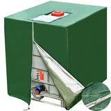 Green 210D Oxford IBC Tank Cover, Centre Zip, 120 x 100 x 116 cm