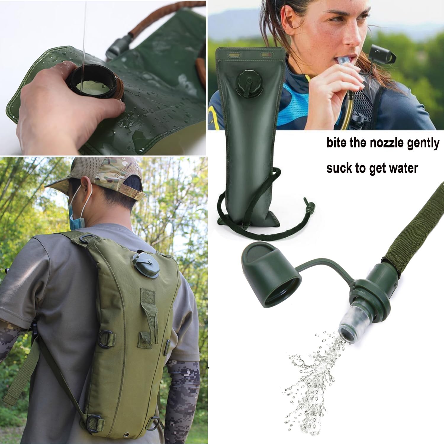 3L Hydration Backpack with Water Bladder