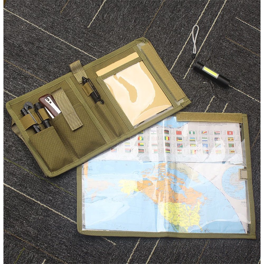 Pouch Map Case Holder Army Foldable Map Storage