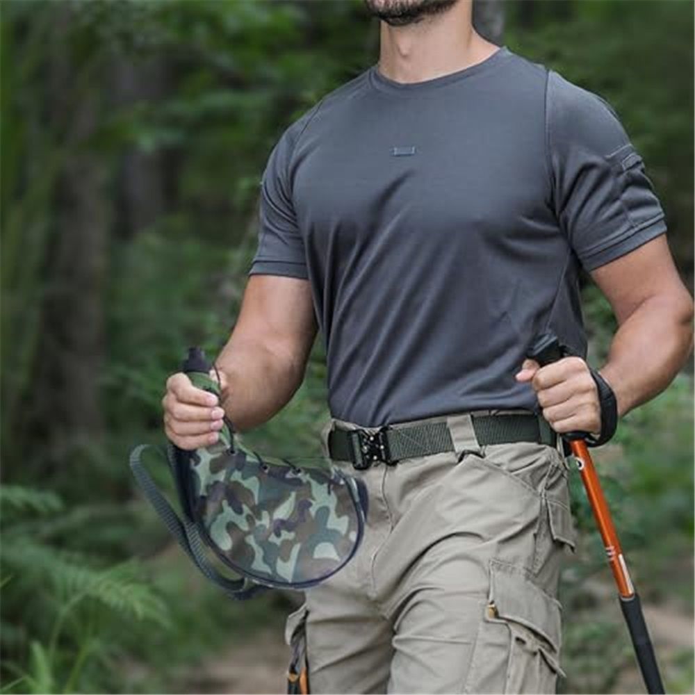 800ml Canteen Water Bottle with 600D Oxford Cover and Shoulder Strap