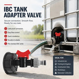 S60x6 IBC Tank Nipple Tap Valve Fitting with Hose Connector