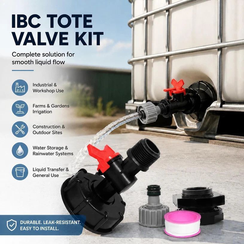 S60x6 Dual Function Fitting for IBC Tote and Water Storage Tank
