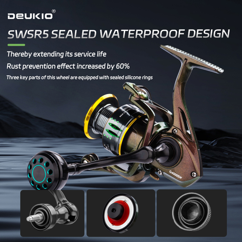 DEUKIO GSW Metal Spool Spinning Reel
