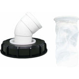 IBC Rainwater Lid Filter, 163mm Lid, 75mm Outlet, 45° Option