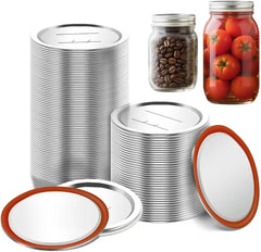 100 Pack Mason Jar Canning Lids 70mm - Compatible with Regular & Wide Mouth Jars – image 2
