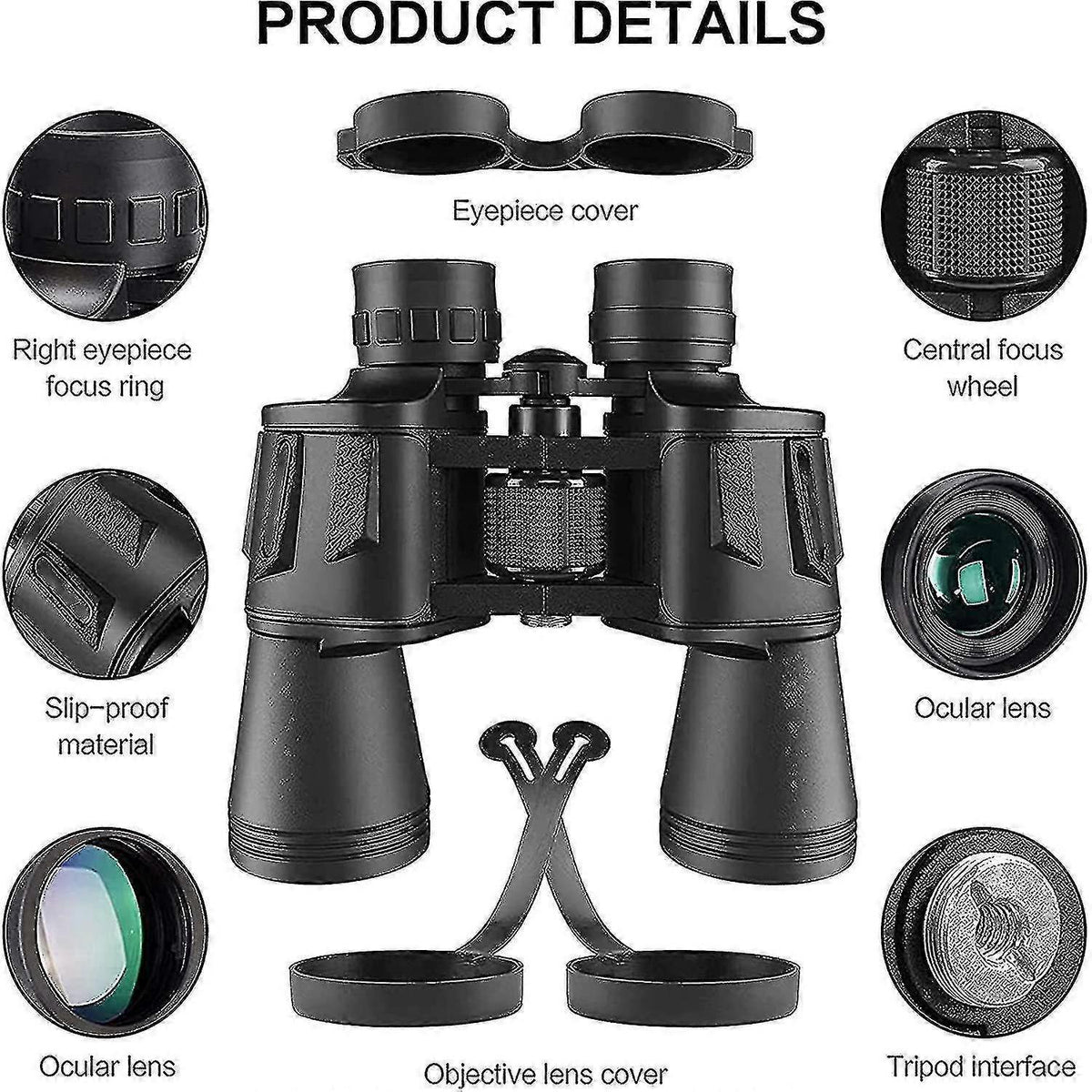 20x50 Compact Hunting Binoculars