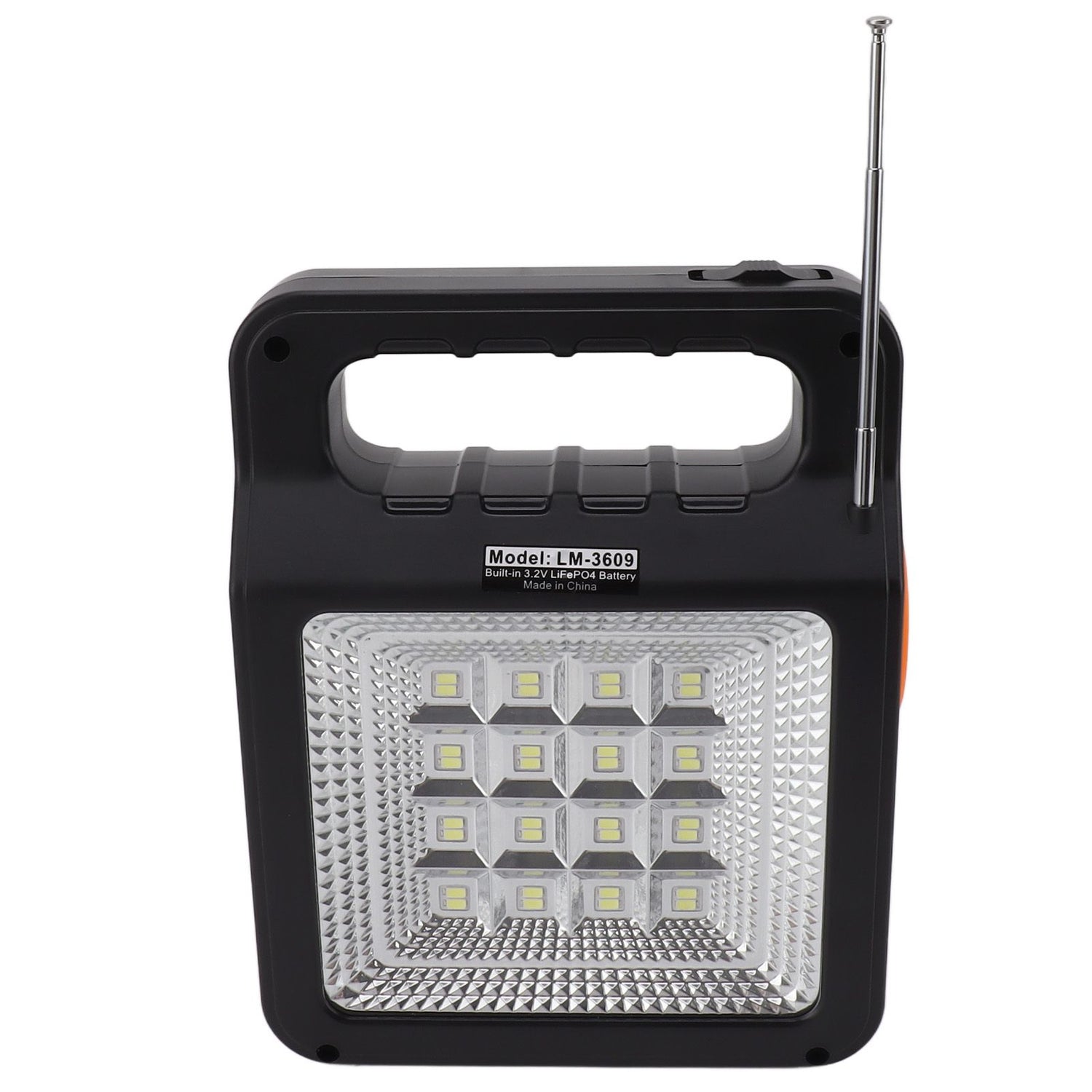 6000mAh Solar Emergency Lighting & Power Kit – Radio, MP3, 3 Bulbs & USB Charging