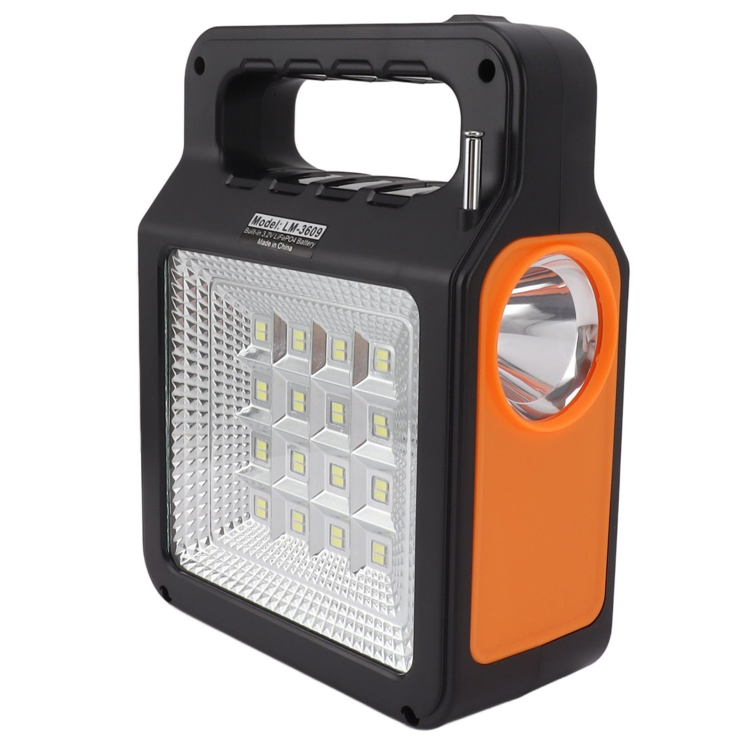 6000mAh Solar Emergency Lighting & Power Kit – Radio, MP3, 3 Bulbs & USB Charging