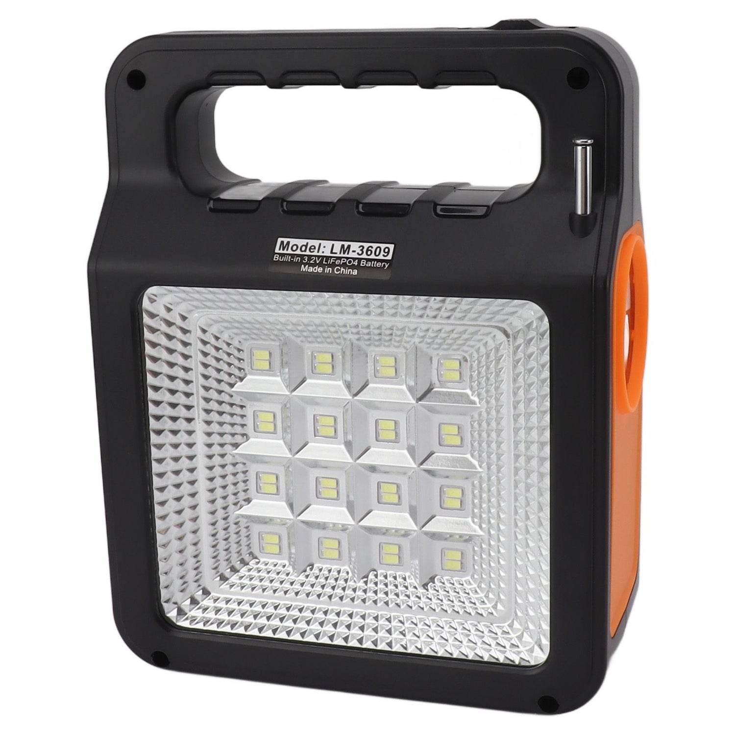 6000mAh Solar Emergency Lighting & Power Kit – Radio, MP3, 3 Bulbs & USB Charging