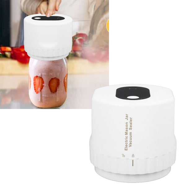 Electric Jar Vacuum Sealer Kit - Rechargeable Mason Jar Food Preservation System