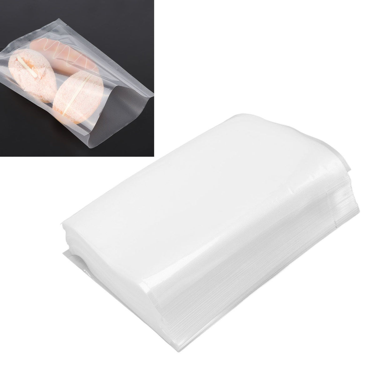 Textured Vacuum Sealer Bags, 100 Pack, 20 x 30cm
