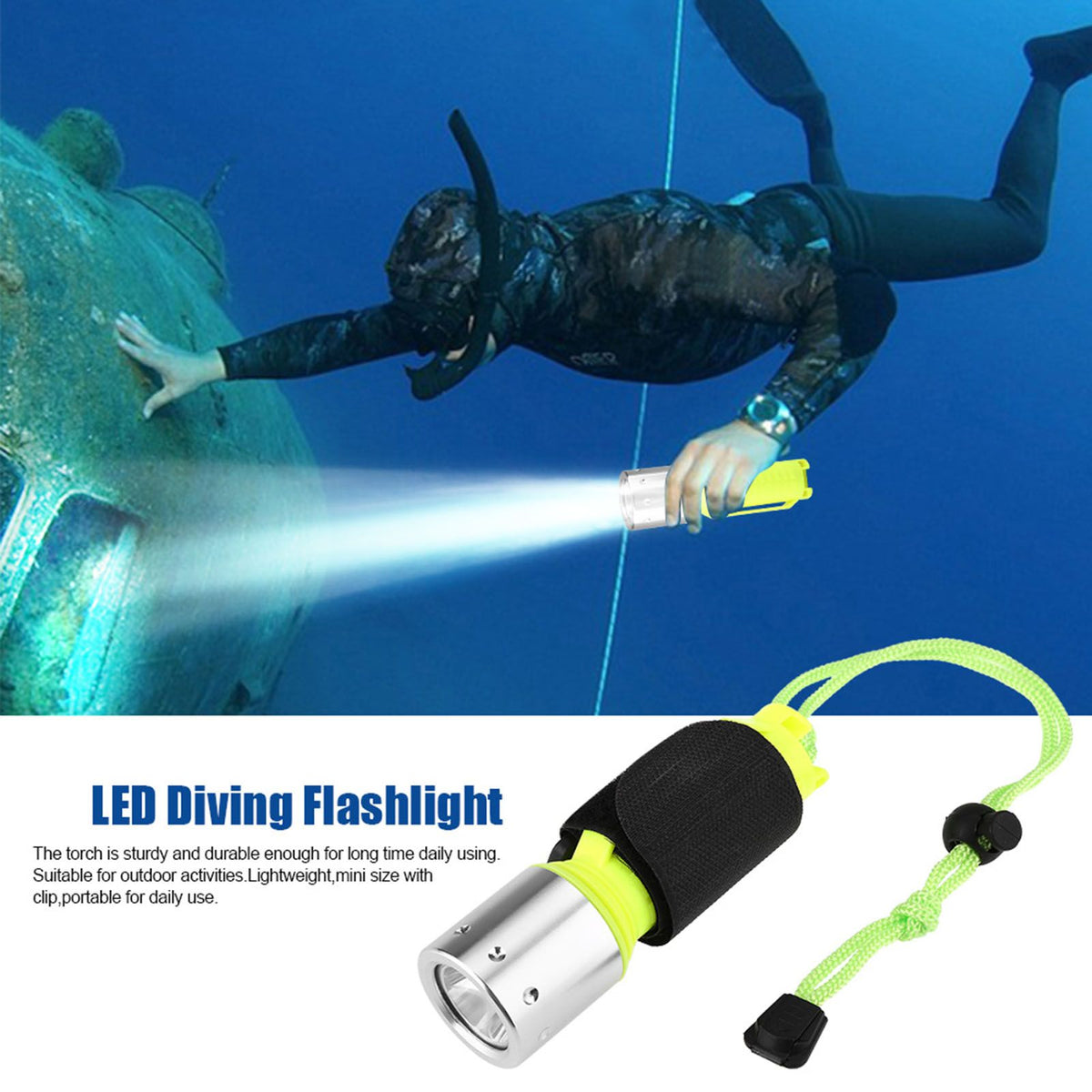 3 Mode Portable Waterproof Torch – image 2