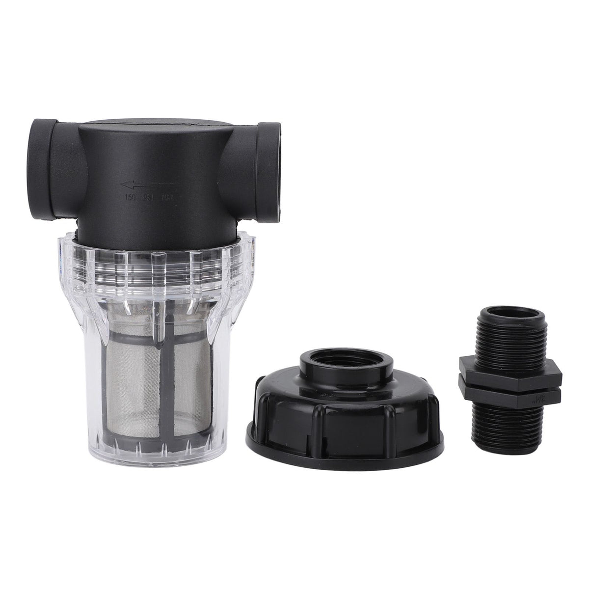 IBC Tank Filter Connector, S60x6 to G3/4 Female, with Valve Connector