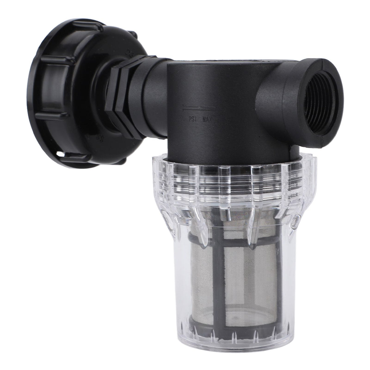 IBC Tank Filter Connector, S60x6 to G3/4 Female, with Valve Connector