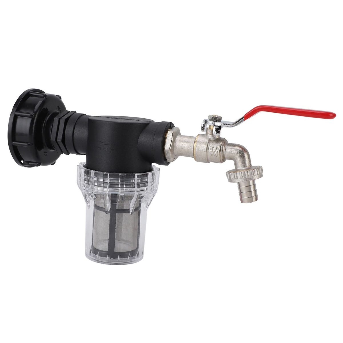 IBC Tank Filter Connector Kit, S60x6 to G3/4 Female, with Faucet and Nipple