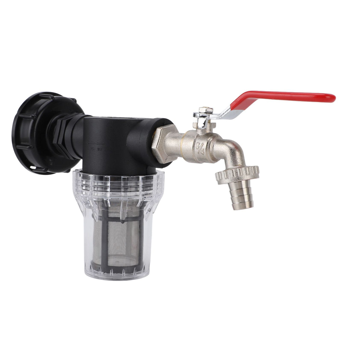 IBC Tank Filter Connector Kit, S60x6 to G3/4 Female, with Faucet and Nipple