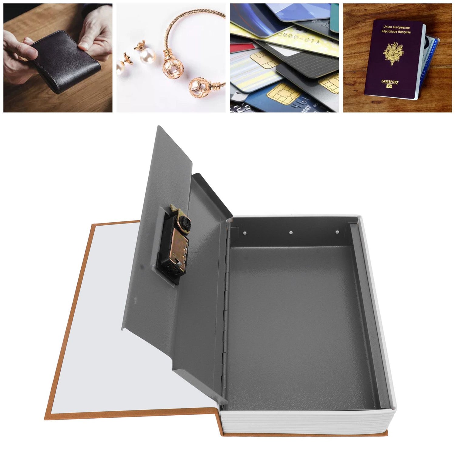 Combination Lock Book Safe – Discreet Storage for Cash, Cards & Valuables