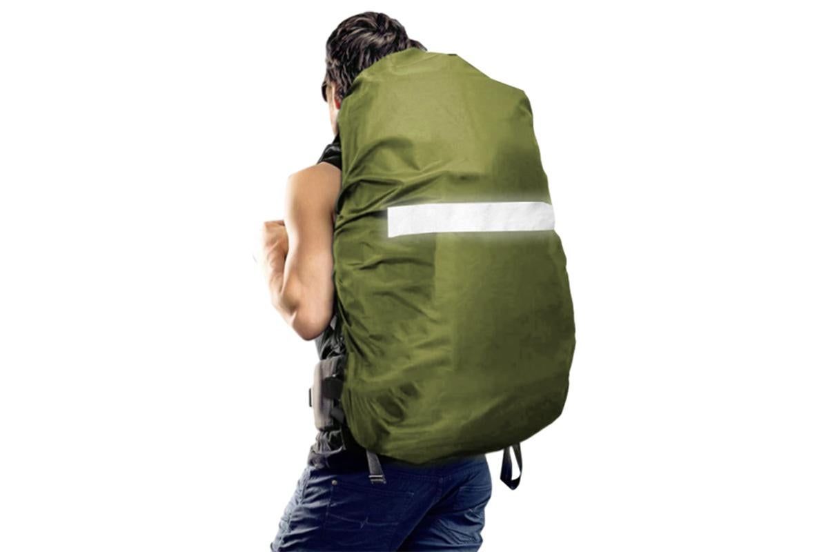 High-Visibility Backpack Rain Cover with Reflective Strip Water-Resistant - S